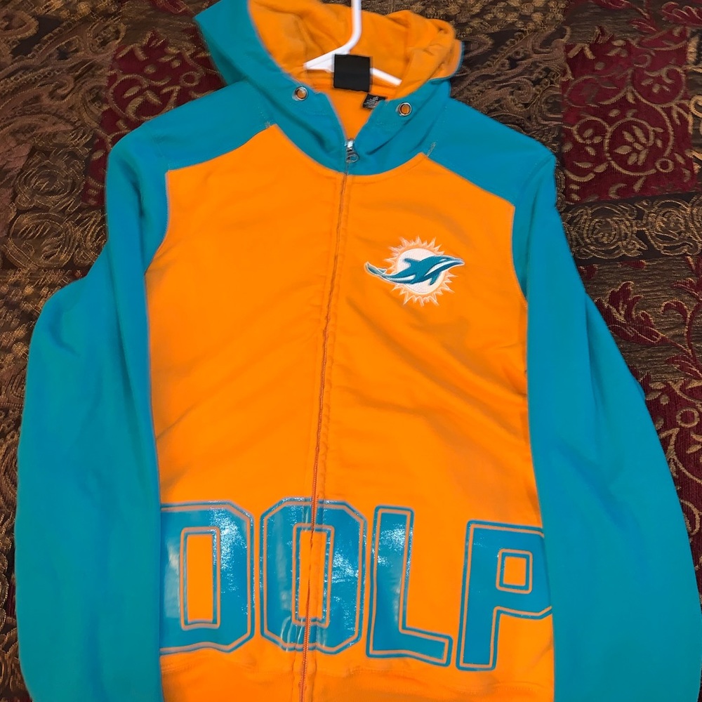 Miami Dolphins Sweatshirt Zip-up Jacket